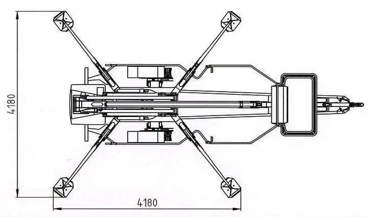 Korviga teleskooptõstuk, järelveetav (220V), 18m