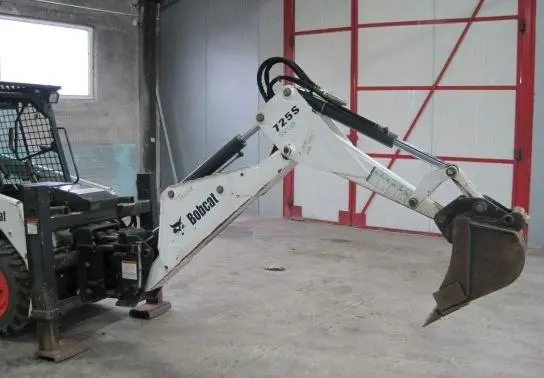 Backhoe attachment for skid steer loaders