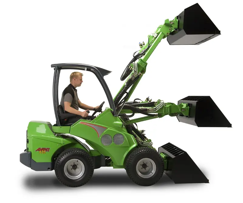 Kompaktne rataslaadur, 0,37m3,Avant 635