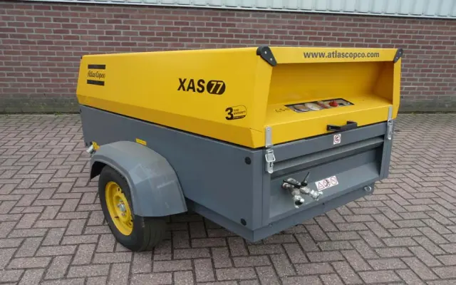 Diiselkompressor, <4 m³/min, <7 baari