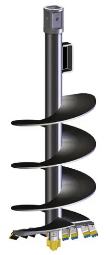 Hüdrauliline pinnasepuur laadur-ekskavaatoritele, 150 mm