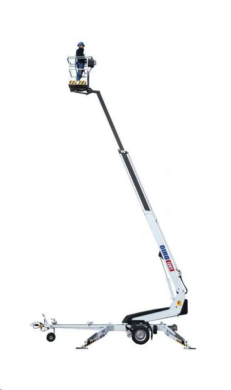Korviga teleskooptõstuk, järelveetav (220V), 12m