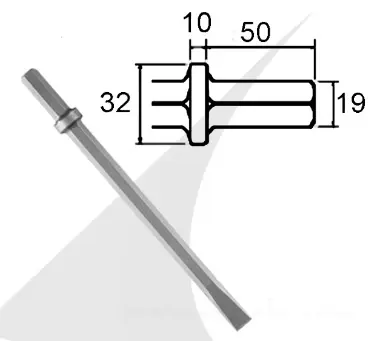 Chisels for pneumatic breakers