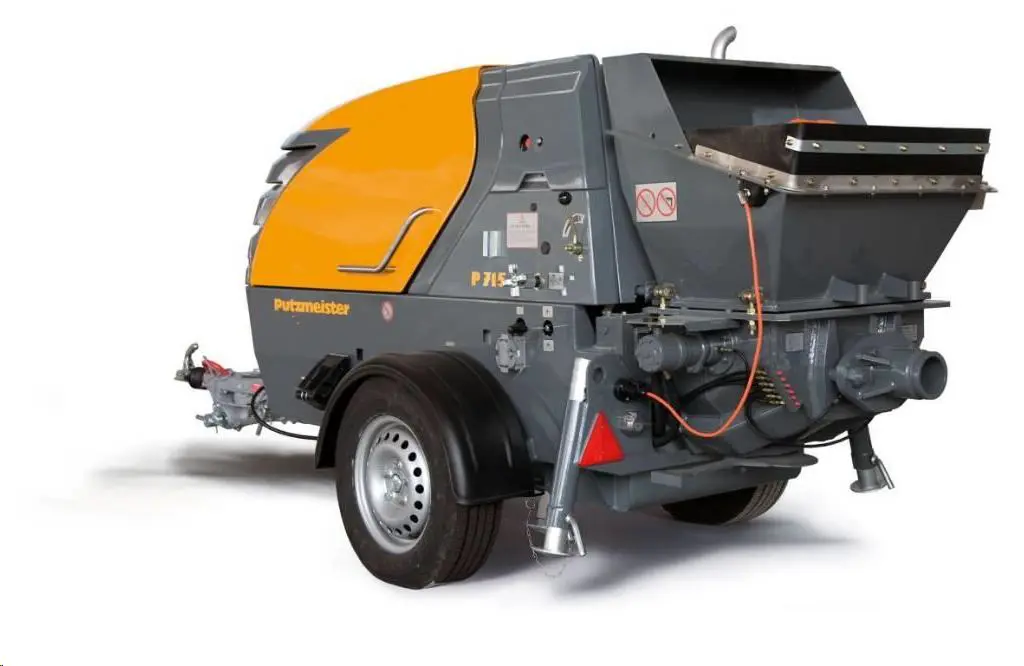 Haagisele paigaldatud betoonipump