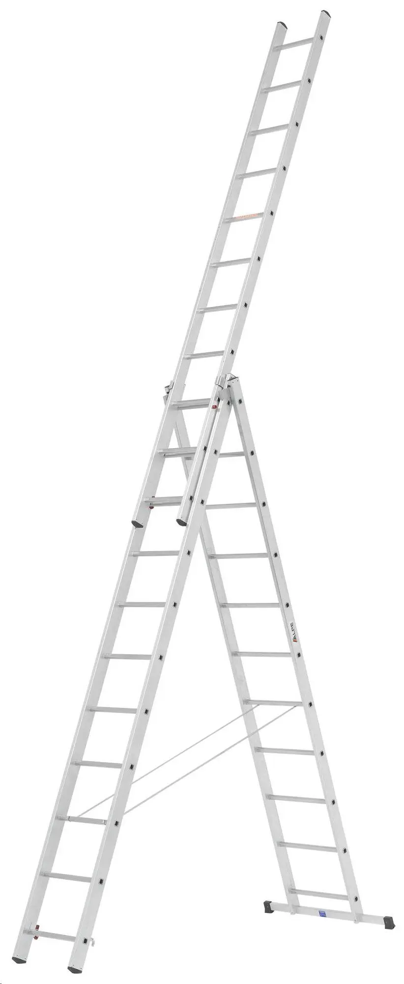Aluminium ladders, 3 parts, h-7.86m