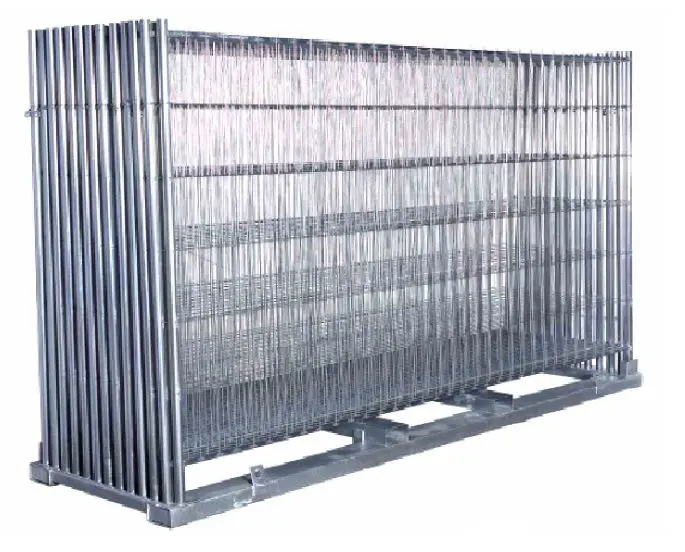 Transport racks for mobile conctruction fence