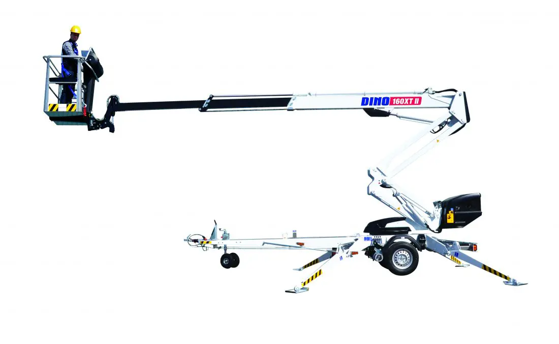 Trailer mounted boom lifts, 16m