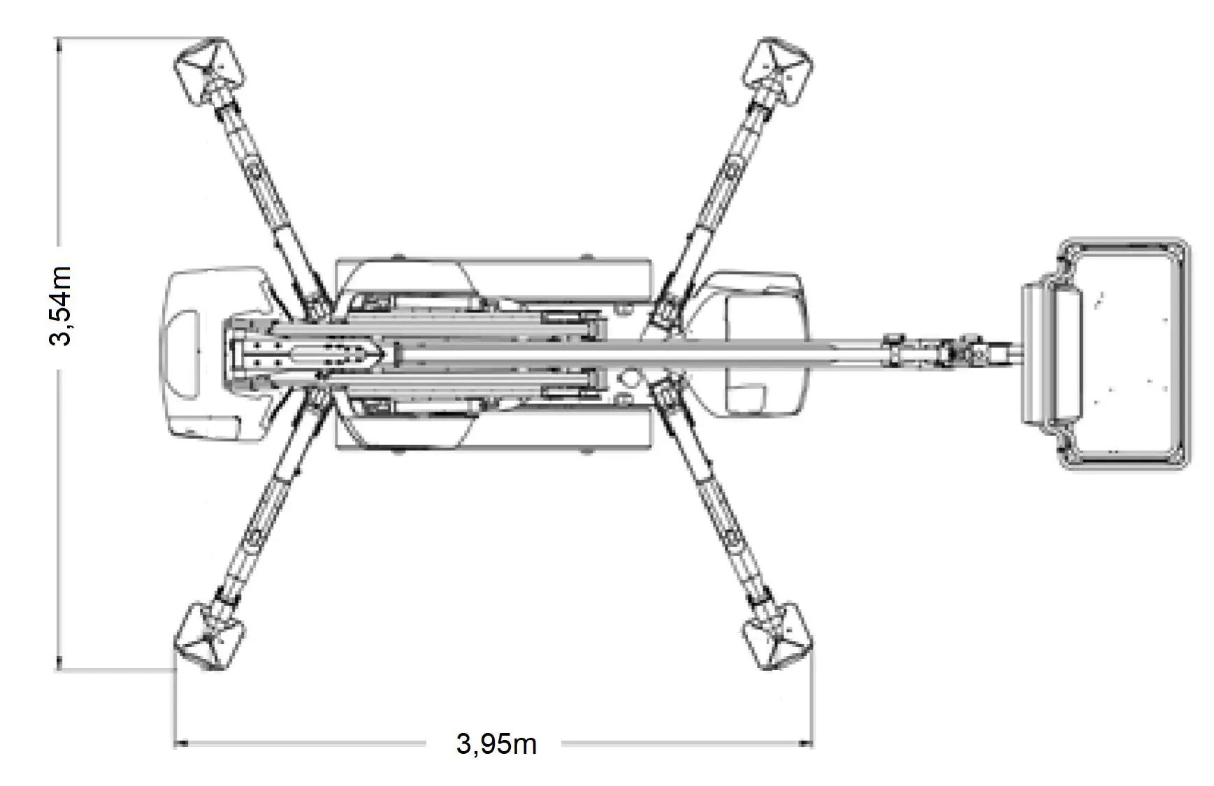 Spider work platforms, 22m