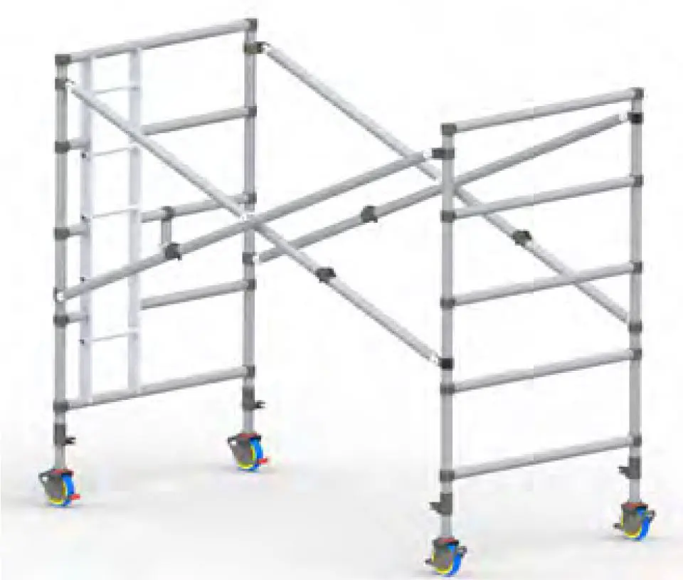 Instant Upright Span 400 Wide VX Ladder type Folding Base Frame, 2.5m Long x 2.0m High