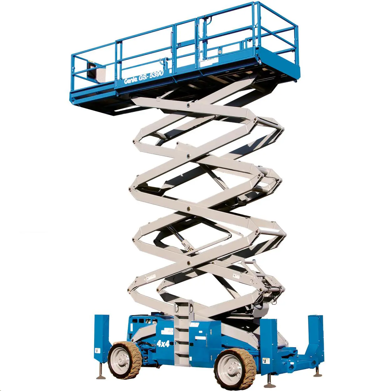 Rough-terrain scissor lift (diesel, 4 WD), 18m