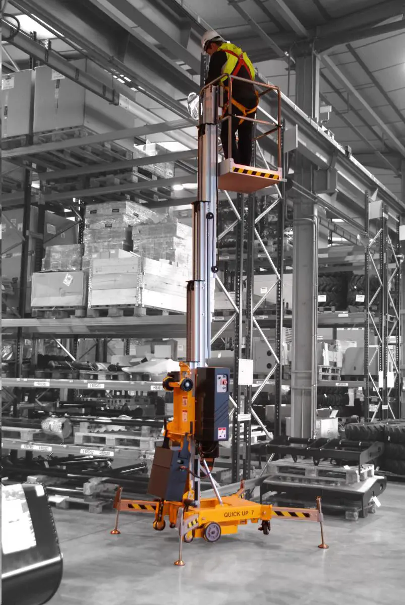 Electric mast  lifts (pushable), <8m