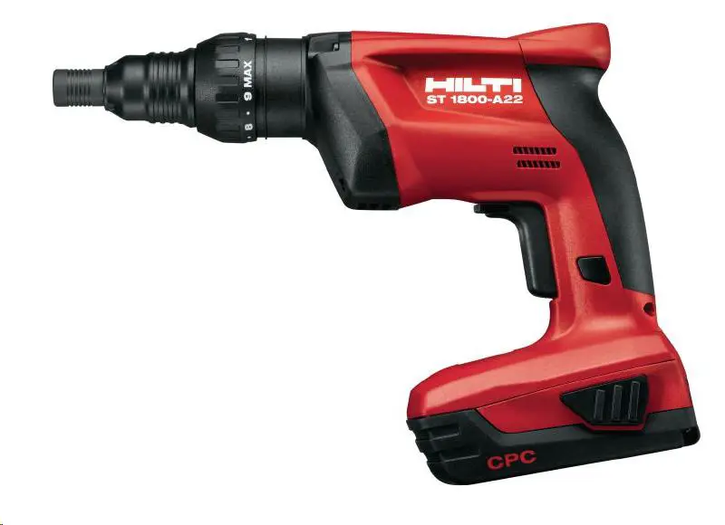 Screwdriver, battery, 1/4", 10Nm