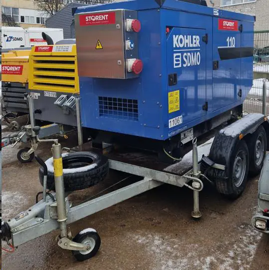 Generator, diesel - semitrailer, 80kW