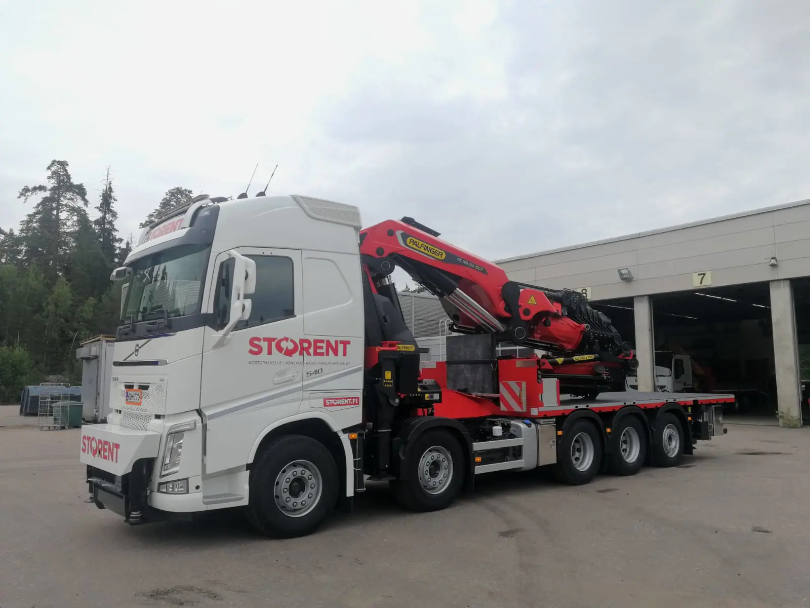 Truck mounted cranes