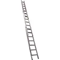Aluminium ladders, 3 parts, h-7,43m