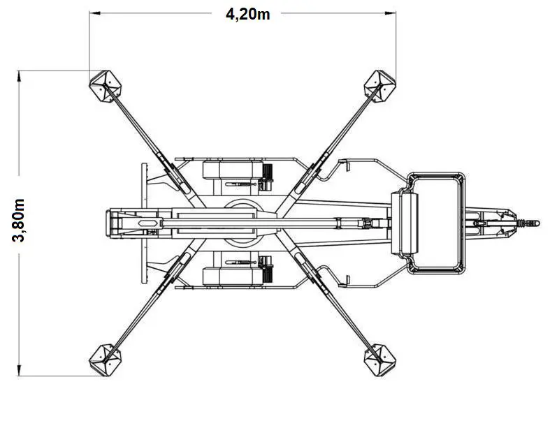 Priekabinis alkūninis-teleskopinis keltuvas, <16 m