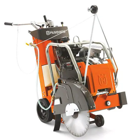 Asphalt-concrete cutter with carts, petrol, d=500mm