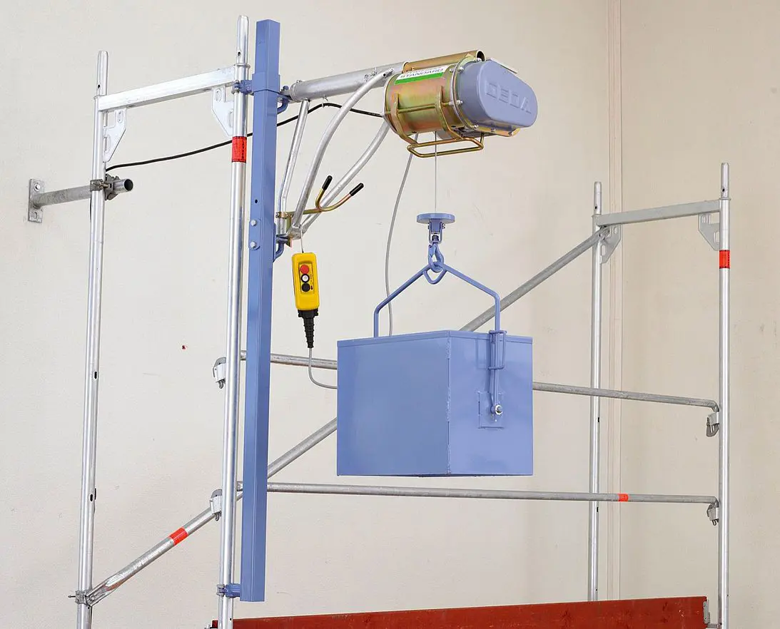 Gervės tvirtinimas prie pastolių