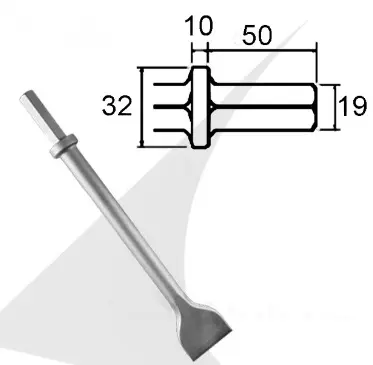 HEX 19 kaltas-lopetėlė