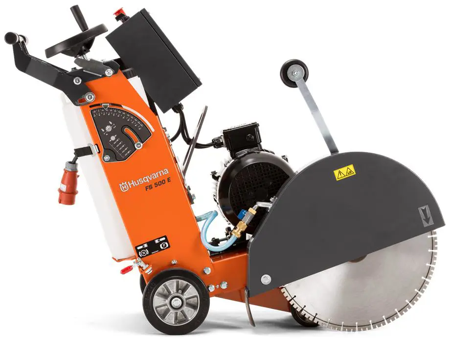 Elektrinė asfalto-betono dangos pjaustyklė su vežimėliu, 400 V, d=500 mm