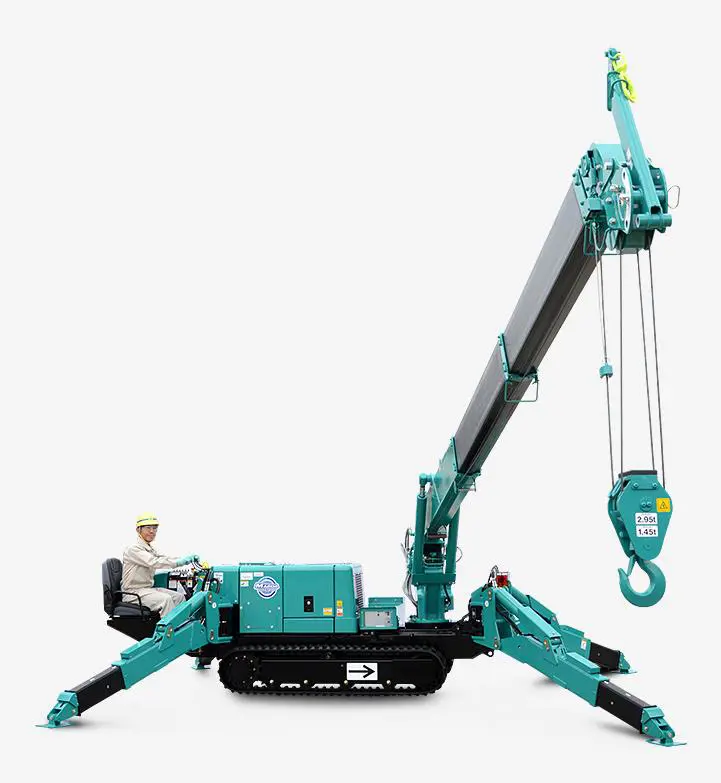 Vikšriniai mini kranai, 12m, <2,8t