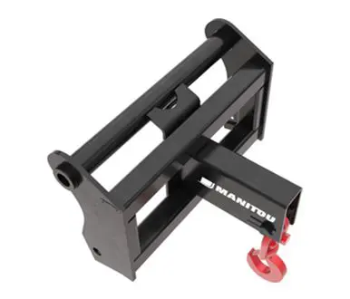 Ant šakių rėmo montuojamas kablys teleskopiniam krautuvui