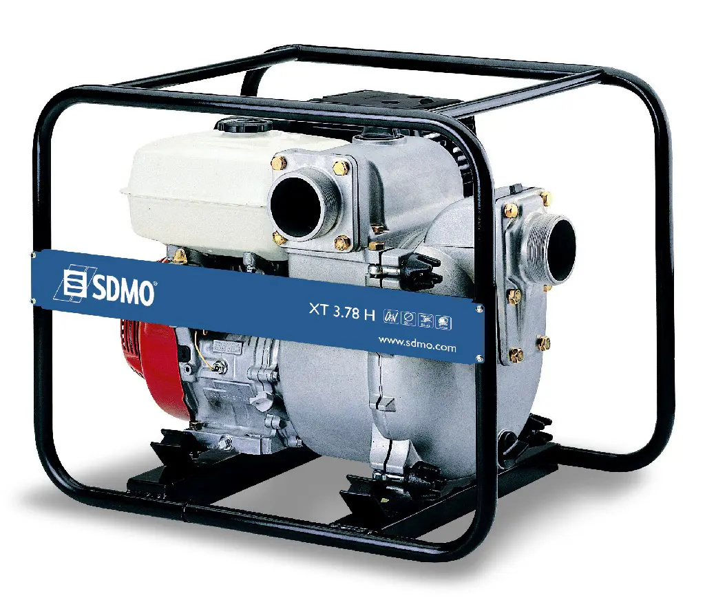 Vandens/purvo pompa, benzinas <1500 l/min, DN75