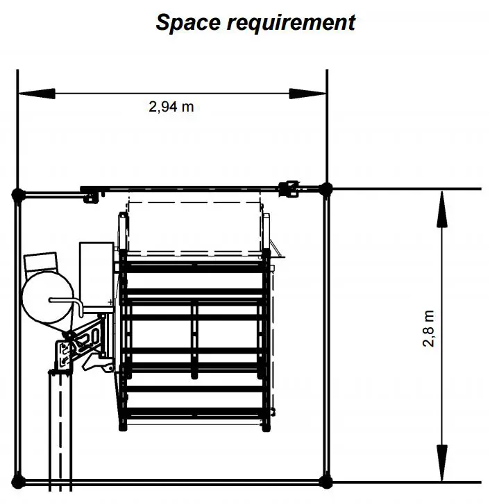 Vieno stiebo keltuvas žmonėms/kroviniams, <500 kg