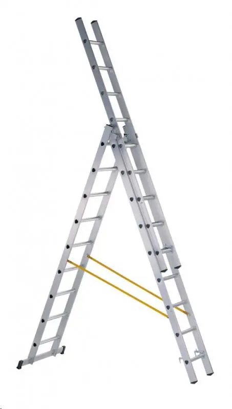 Aliuminės kopėčios, 8,9m (3x13)