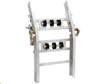Mounting parts for assabmbable inclined rope hoist lift