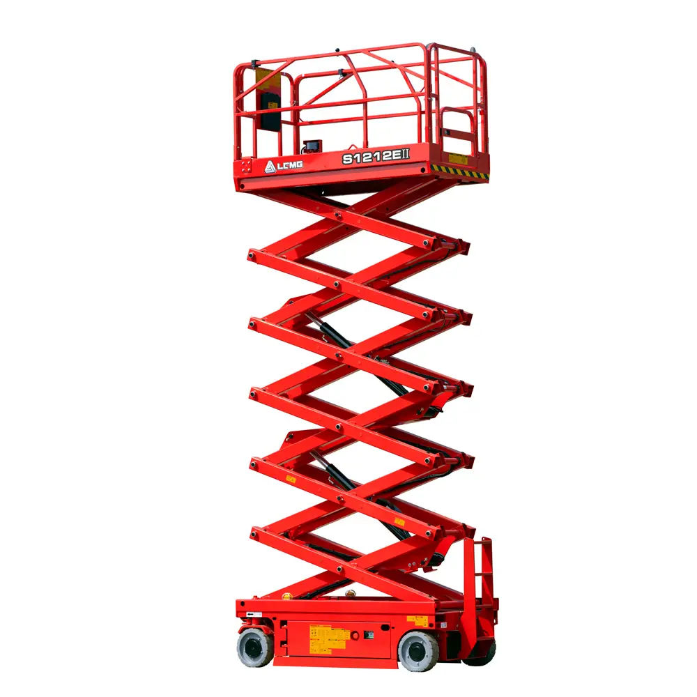 Compact electric scissor lift (battery, 2 WD), 8m