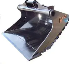 Grading buckets for miniexcavators