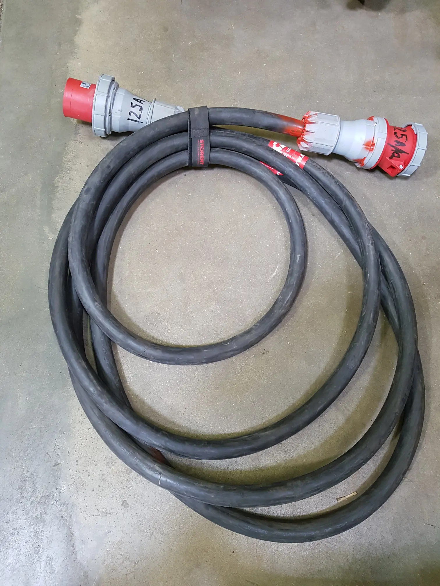 Extensions cords 125A, 3F, 10m
