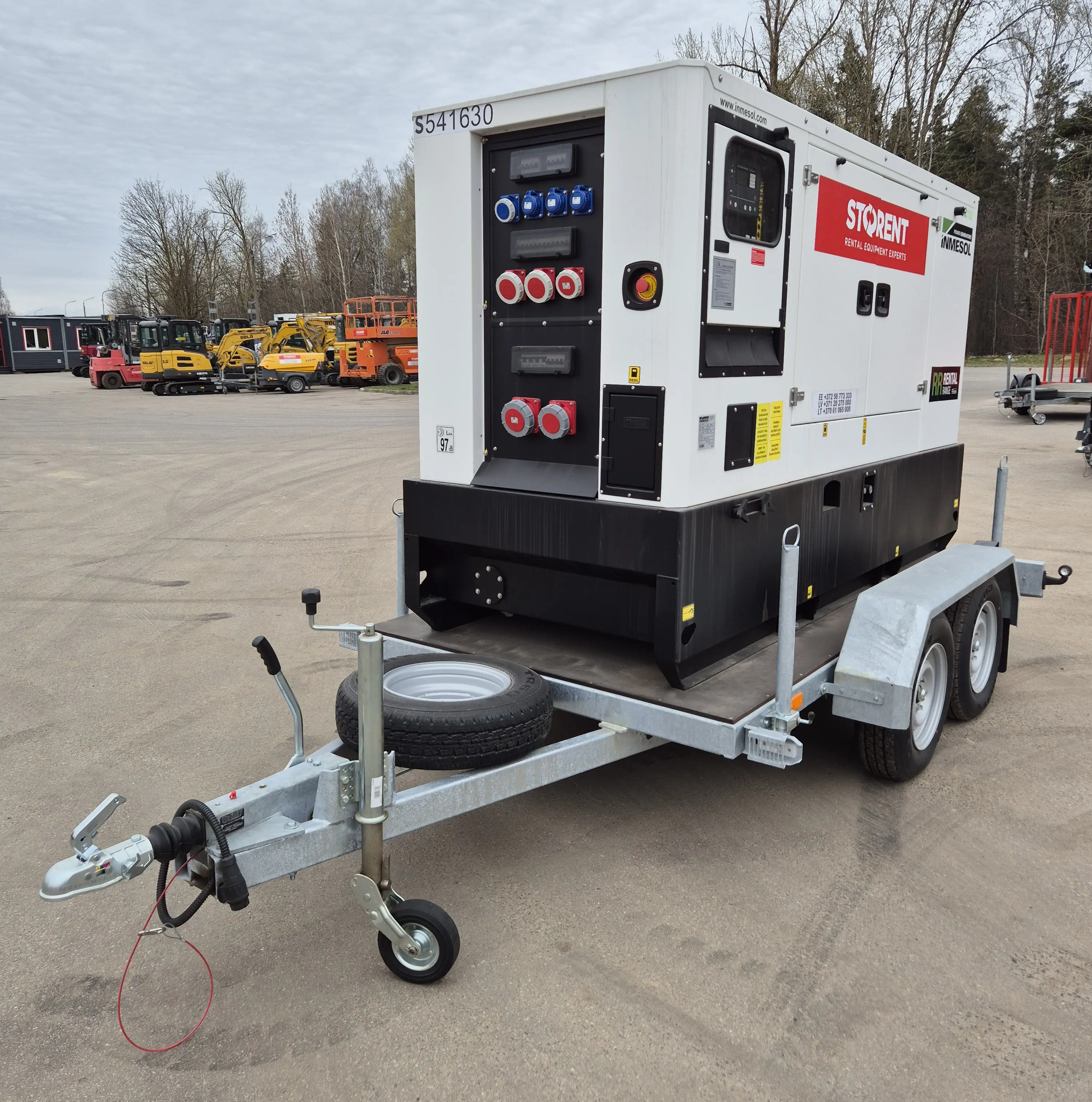 Generator, diesel - semitrailer, 80kW