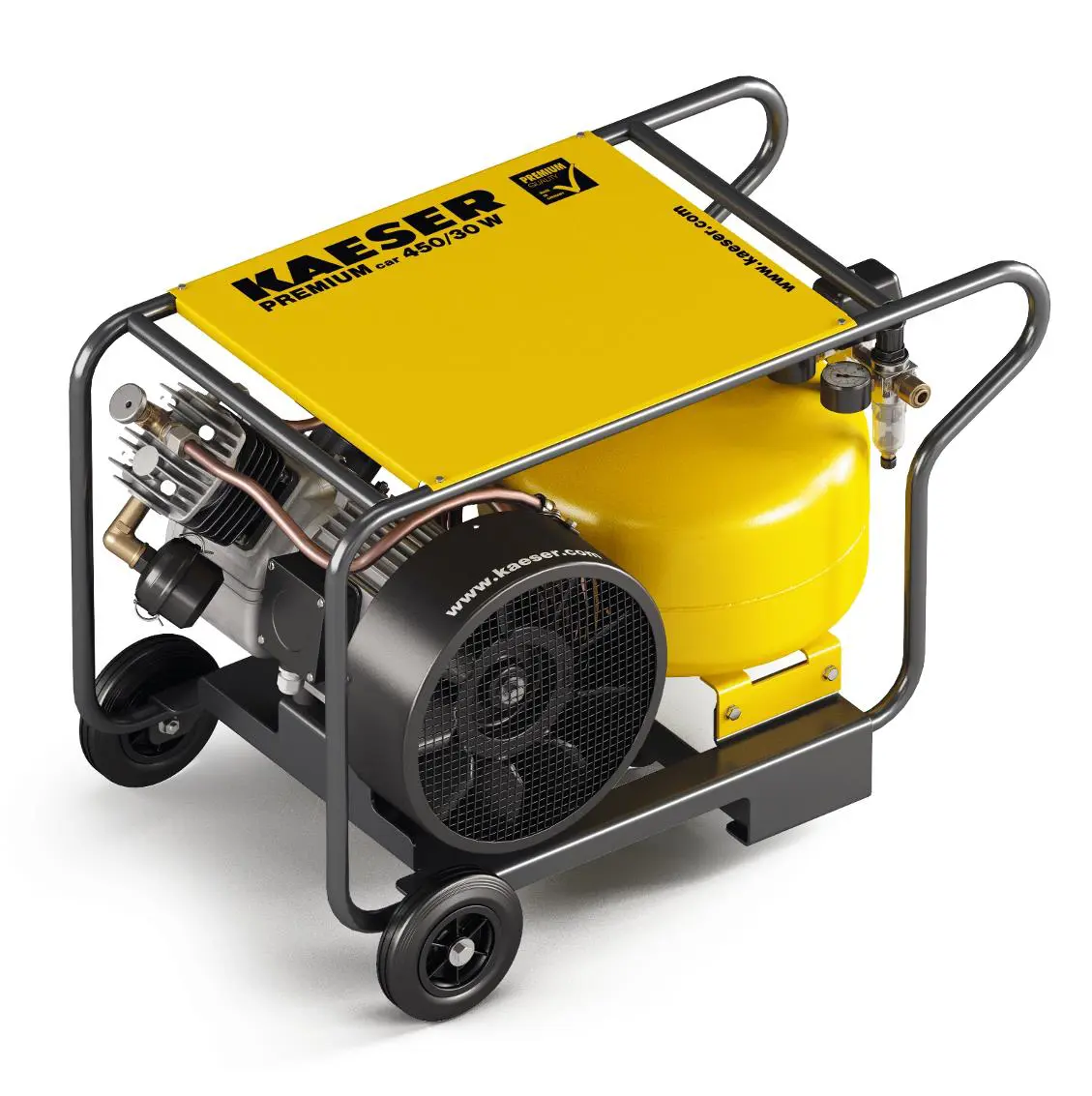 Electric compressor, 450l/min, 30l, 230V