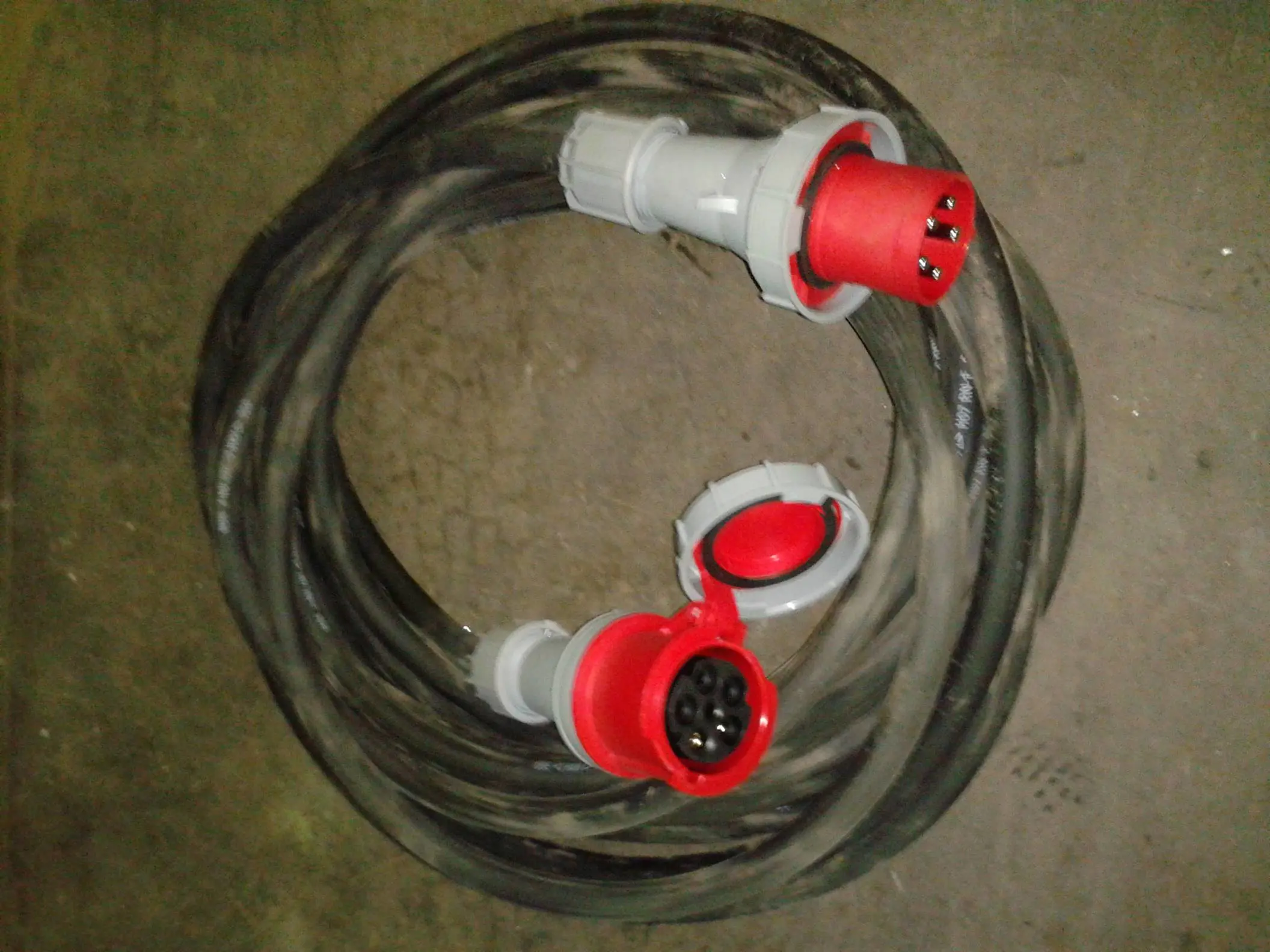 Extension cable 63A, 3F, 20m
