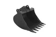 Digging buckets for backhoe loaders