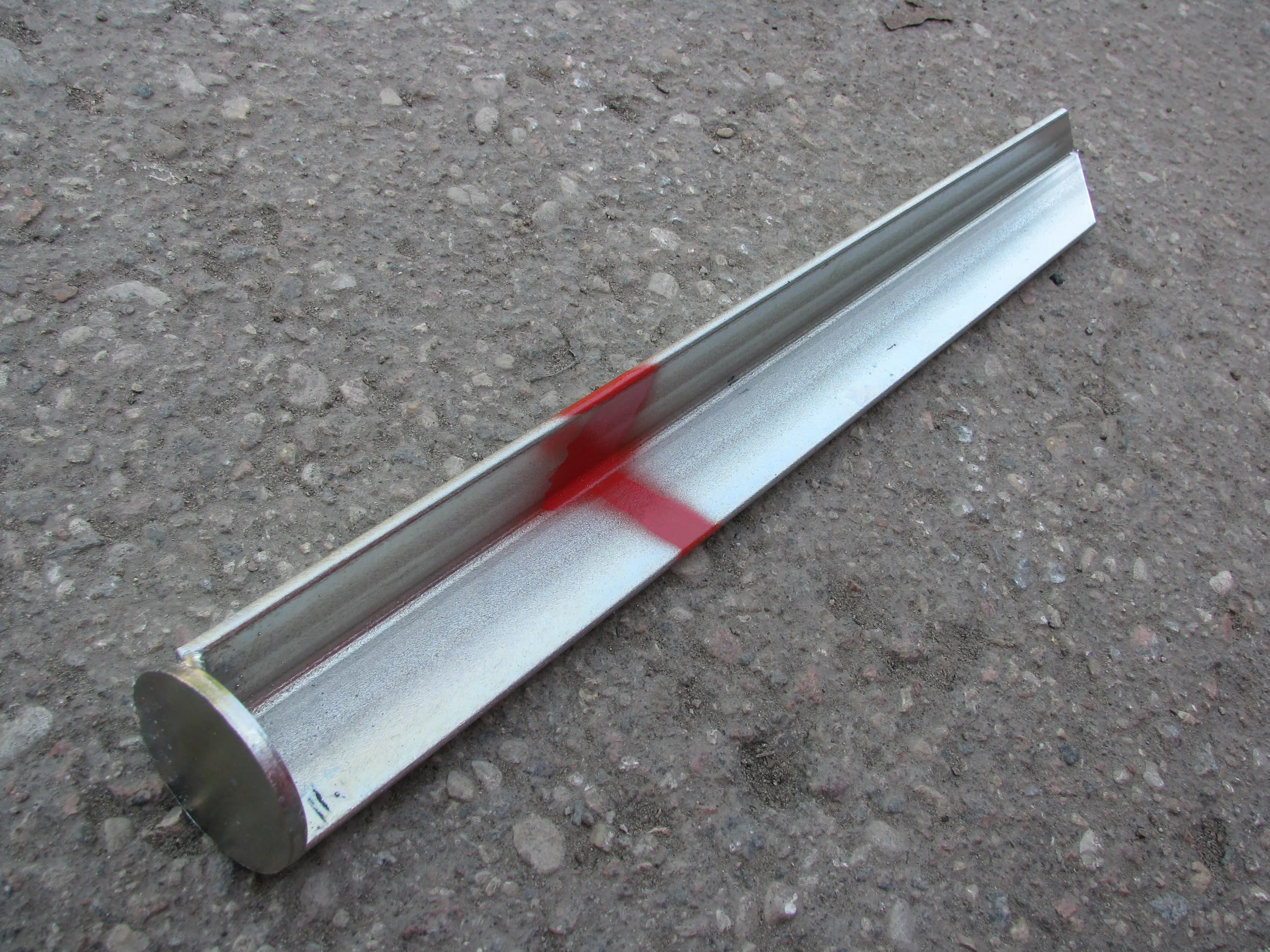 Ground nail L - profile for support brace, standard (40x40x4mm, L=0.5m)