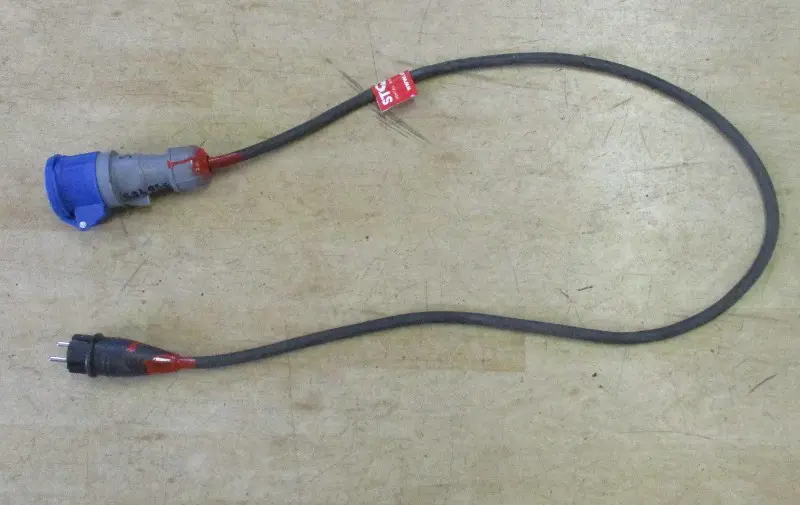 Cable transition Schuko(Plug) - 1F 16A
