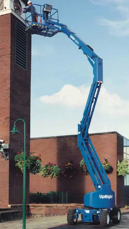 Rough-terrain articulating boom (diesel, 4 WD), 16m