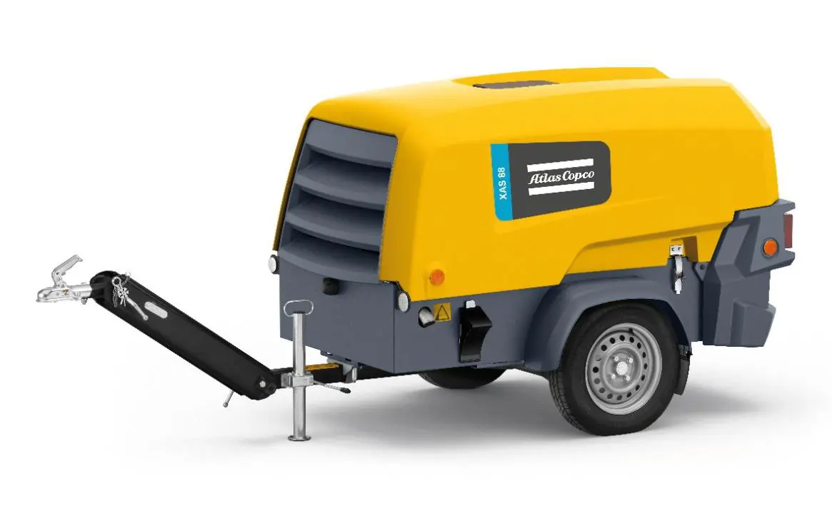 Diesel compressor 5m3/min, 7bar.