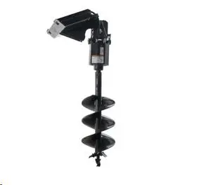 Hydraulic soil auger drive for skid-steer