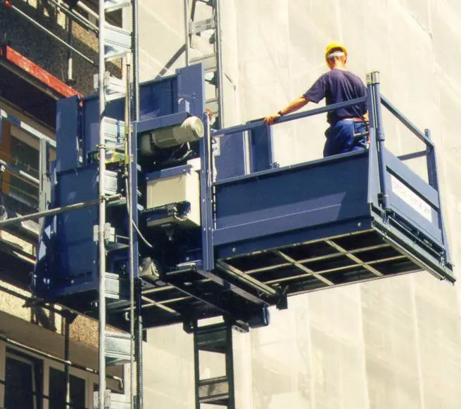 Twin mast personel/material lift, <2000kg