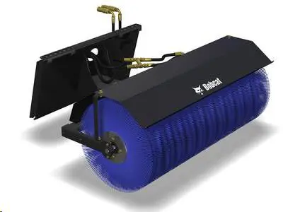 Angle broom for skid sterrs