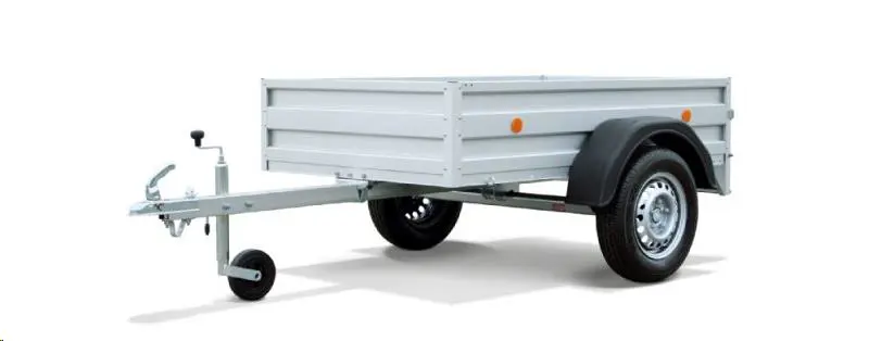 Single axle trailer, open deck