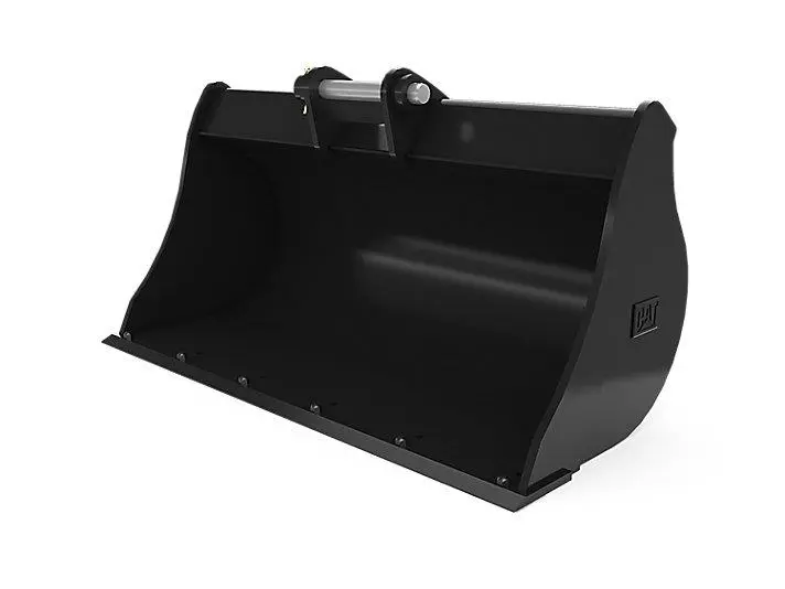 Grading buckets for backhoe loaders