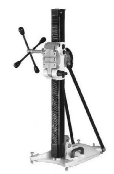 Diamond core drill usable with stand