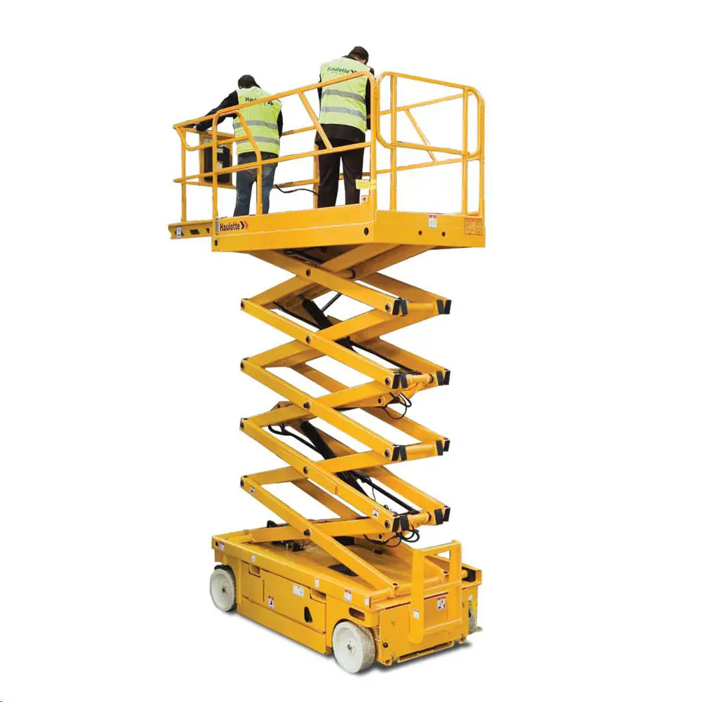 Electric scissor lift (battery, 2 WD), 12m