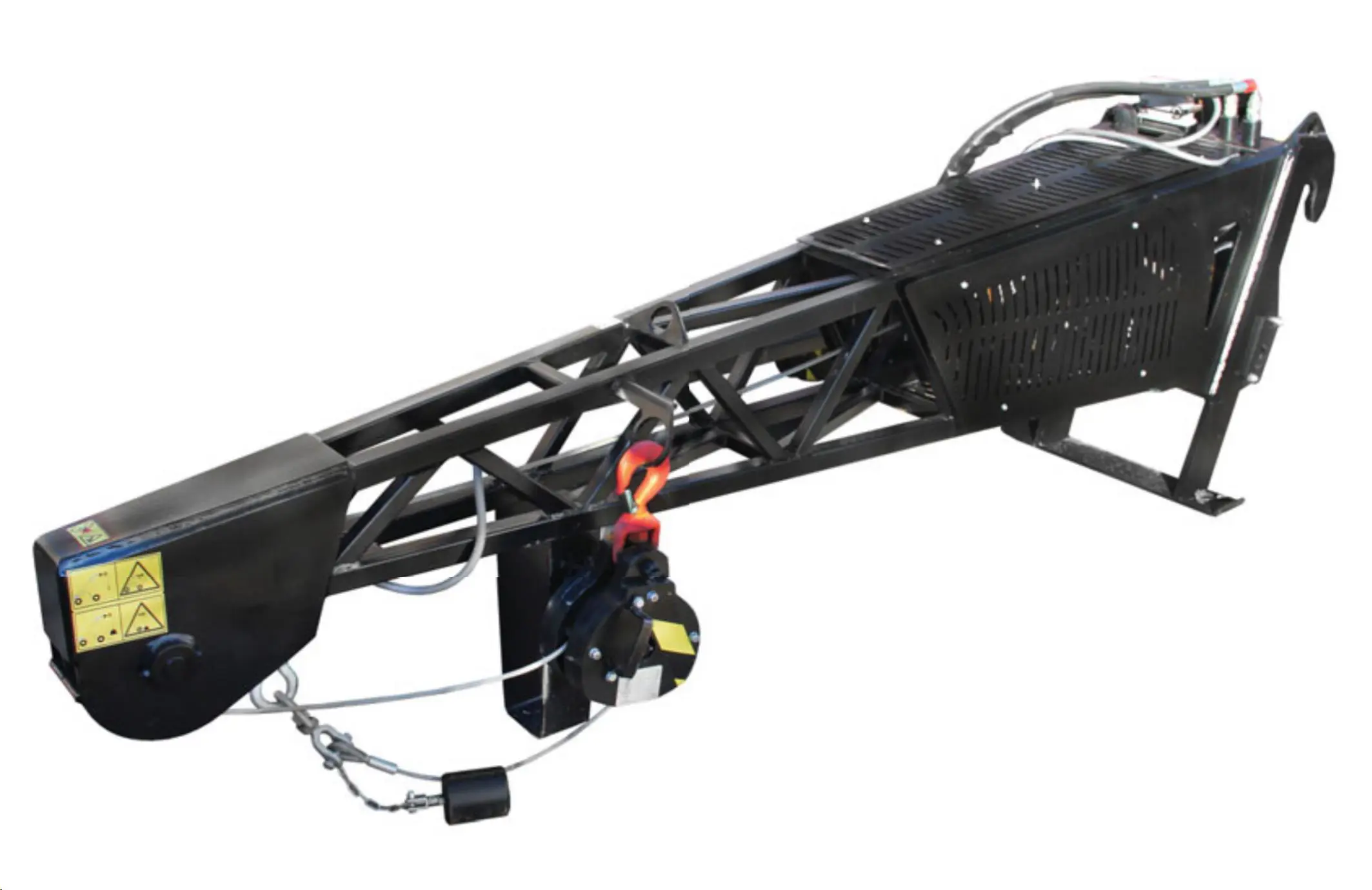 Extension jib with winch for telehandler