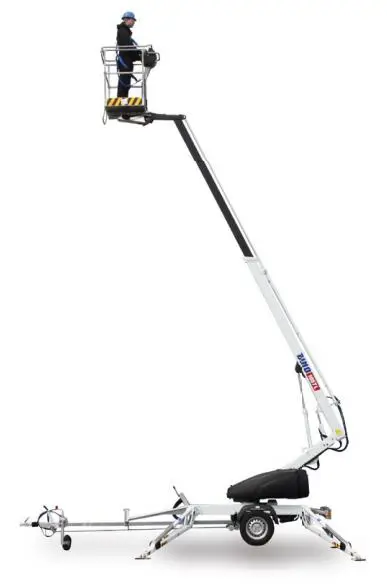 Trailer mounted boom lifts, 10,5m
